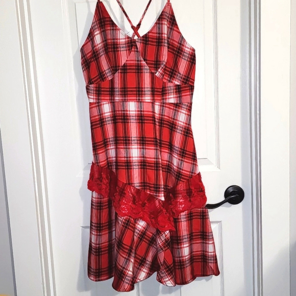 SHEIN Dresses & Skirts - Flannel Holiday dress Sz 1XL Shein Curve